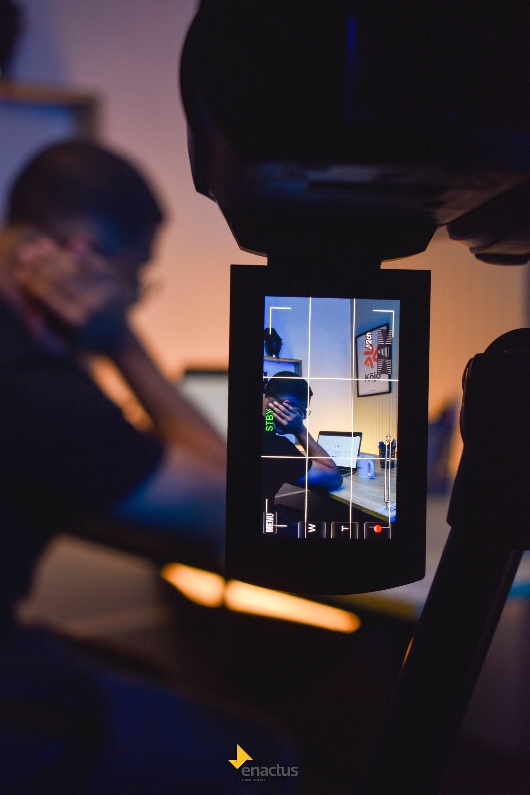 Camera monitor during the Tafrah shoot