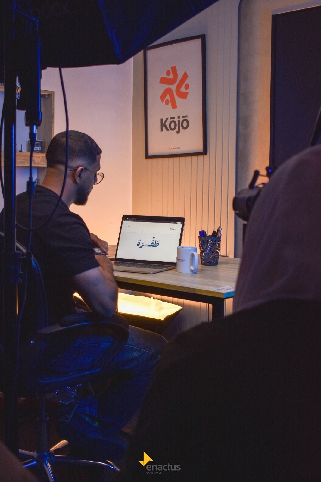 Behind the scenes of the Tafrah shoot